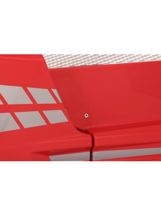 Ліжко машина червона з підсвічуванням Порше-911